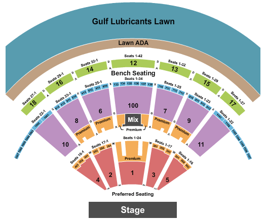 Bethel Woods Center For The Arts Dave Matthews Band Seating Chart